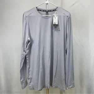 Adidas Men's Cool feel Gray Long Sleeve Shirt xlarge